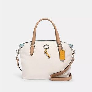 Coach Remi Satchel Colorblock Leather Purse